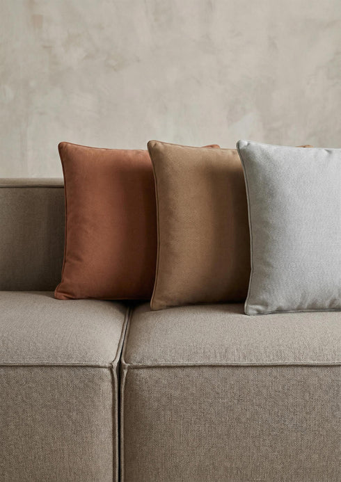 Mary, Cushion cover, L50xW50cm, Natural (natur)/Shell/Mineral
