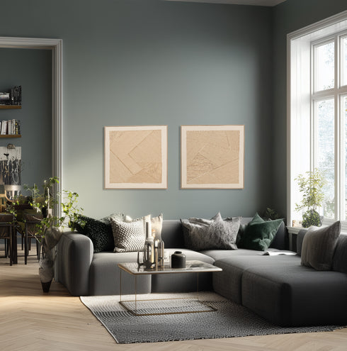 Sea, Artwork, H90xW90xD3,8cm, Sand