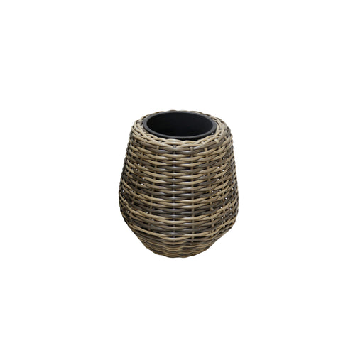 Handbind, Pot, dia53/28xH47/32cm, Brown