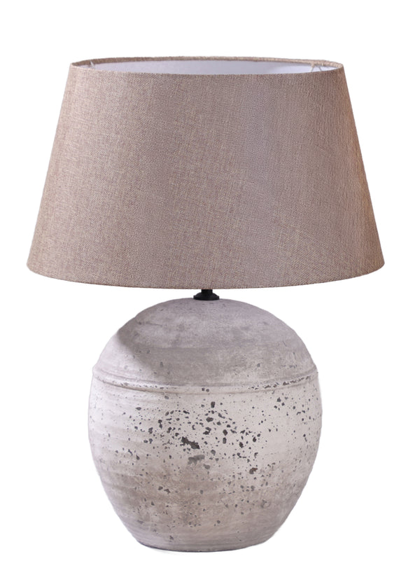Nestle, Lamp base, dia29,5xH41,5xW29,5cm, Grey (grå)Metallic/Natural Grey/Silver Styled