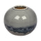 Rumble, Vase, dia10.5xH9 cm, Blue/Dark Silver