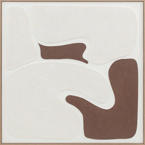 Carta, 3D Painting, H90xW90xD4.5cm, Brown