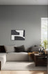Belmore, Canvas Print, H80xW60xD3,2cm, Black/White