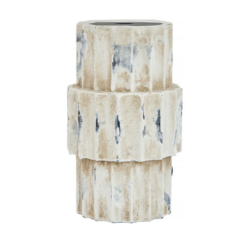 Nutchess, Vase, dia11xH23cm, Patina White