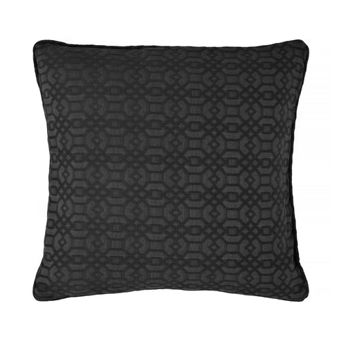Feliz, Cushion Cover, H50xW50cm, Anthracite, Piping