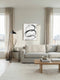 Between, Framed printing bamin canvas, H100xW80xD3.8cm, Black/white Styled