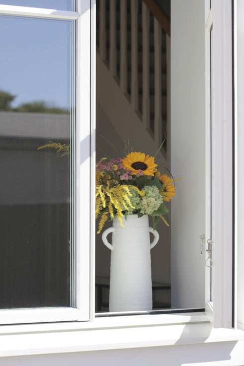 Casablanca, Vase, H36xW22xD16cm, White