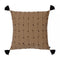 Ransvik, Cushion Cover, H60xW60cm, Black/Tobacco, Thassels Styled