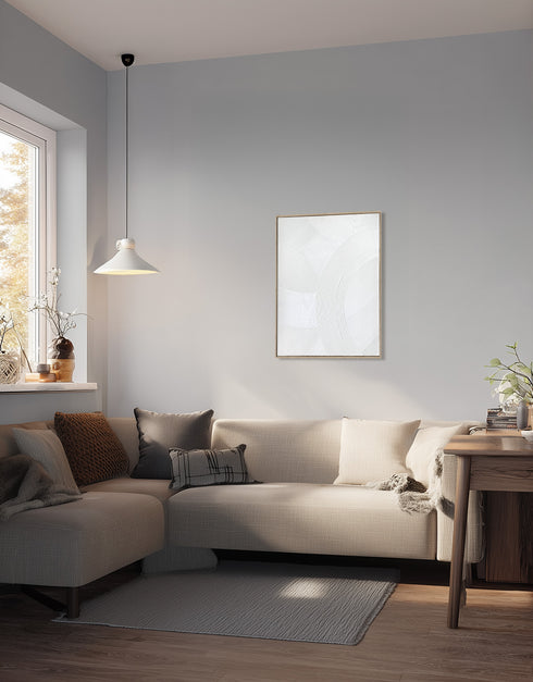 Vista, Painting, H80xW60xD2,8cm, White/White Washed