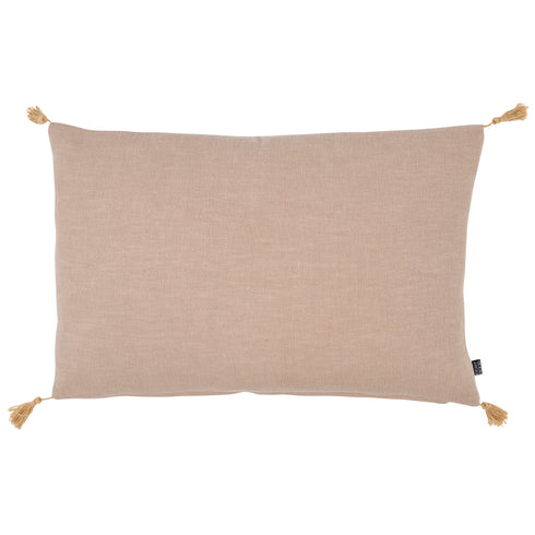 Lily Jute, Cushion Cover, W40xL60cm, Sand, Tassels