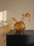 Noah, Vase, dia24xH21cm, Amber (bärnsten)/Burnt Gold