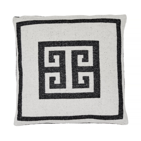 Lugano, Cushion Cover, H45xW45cm, Charcoal/Off White Styled