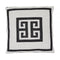Lugano, Cushion Cover, H45xW45cm, Charcoal/Off White Styled