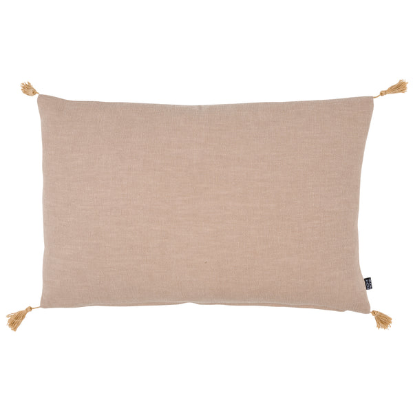 Lily Jute, Cushion Cover, W40xL60cm, Sand, Tassels