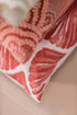 Helix Cushion Cover, Dusty Coral/White