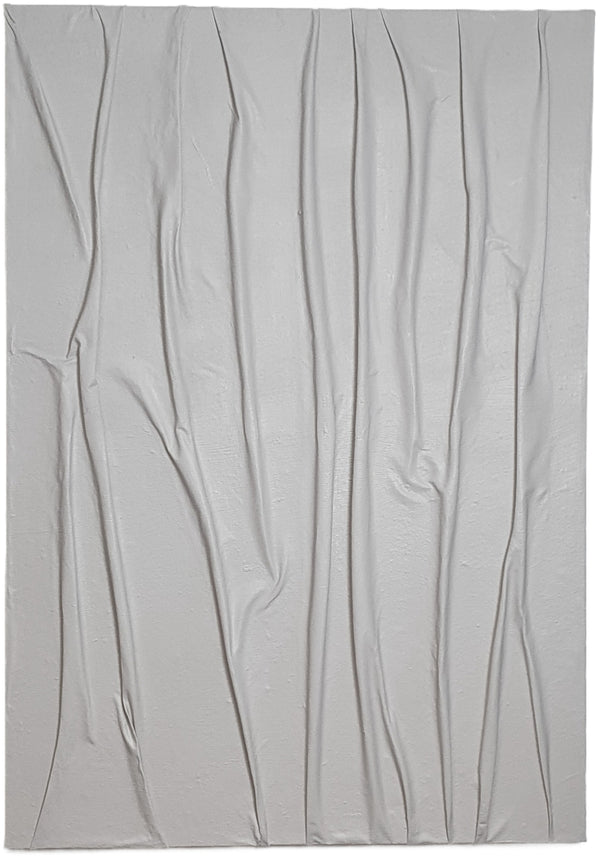 Ripple 3D Art in Soft Beige