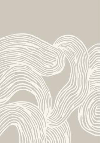 Lines in sand as a Print Art in Sand White colors