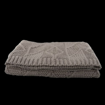 Luca, Throw, L152xW127cm, White/White Washed