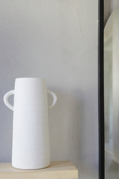Casablanca, Vase, H36xW22xD16cm, White