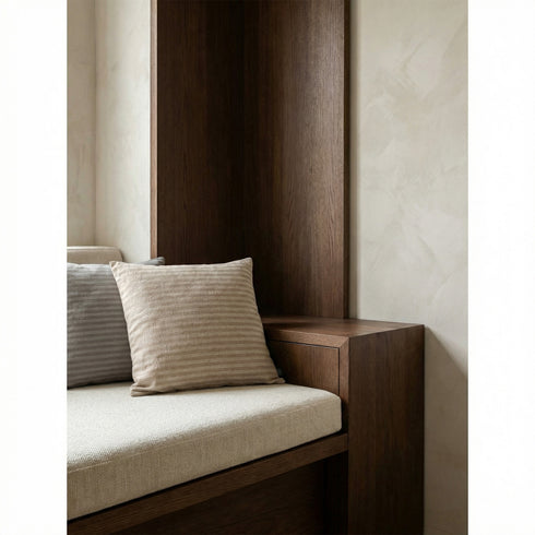 Dune, Cushion cover, L45xW45cm, White/Black