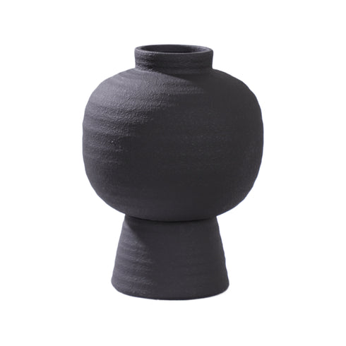 Oasis, Vase, dia25xH33cm, Sandy Black