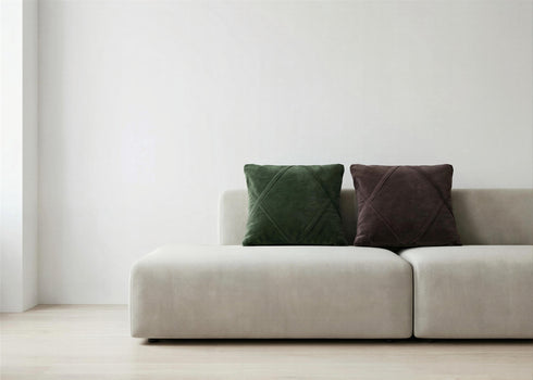 Malva, Cushion Cover, H50xW50cm, Dark Taupe