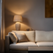 Luminexa, Table Lamp, dia24.5xH58.5xW24.5cm, Beige/Gold Styled