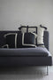 Viale, Cushion Cover, H40xW60cm, Black/Beige, Thassels Styled