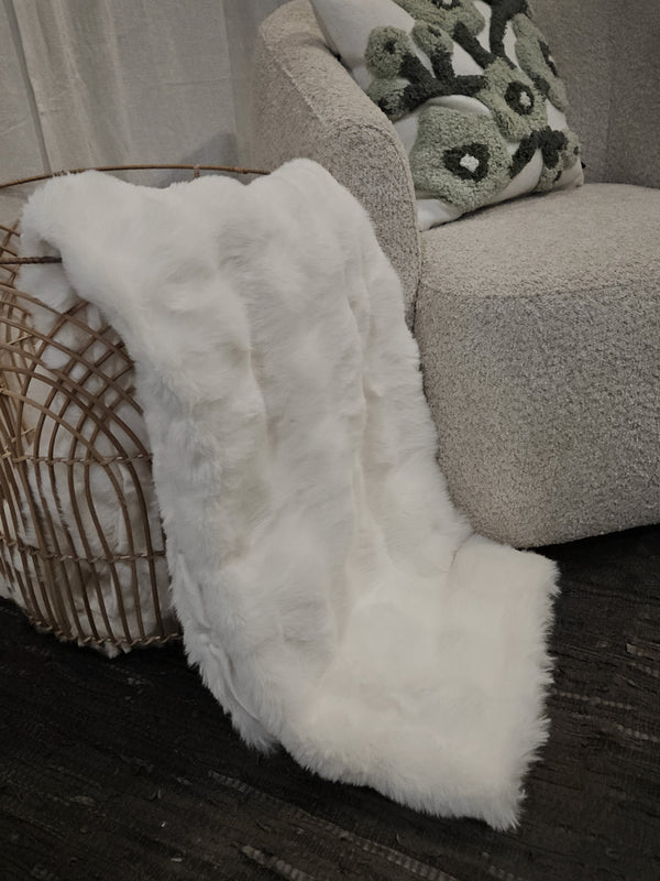 Heavenly, Throw, L150xW130cm, Off White Styled