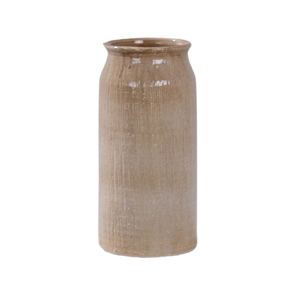 Sandstone, Vase, dia18.5xH38cm, Beige