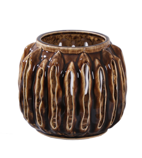 Thorn, Lantern, dia20,5xH18xW20,5cm, Dark Brown (mörkbrun)/Cocoa Brown
