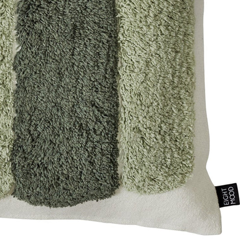 August/Alba Cushion Cover, Natural Beige/Green
