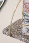 Porter , Shelf, H18xW40xD17.5cm, Pink MuLighti/Gold Styled