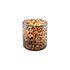 Quis, Candle holder, dia14,5xH14,5cm, White/Brown