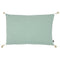 Lily jute, Cushion Cover, W40xL60cm, Sky Mint, Tassels