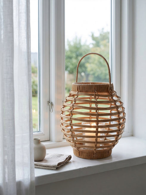 Stoke, Lantern, dia23xH36cm, Natural