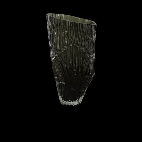 Adela, Vase, dia16,6xH32cm, Dark Grey (mörkgrå)/Elephant Grey/Dk Grey Melange