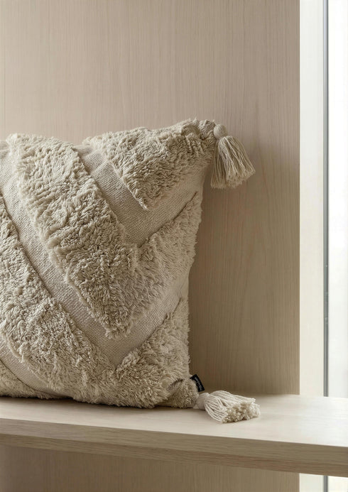 Bohemian Cushion Cover, Natural