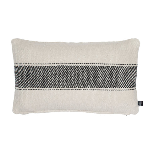 Weaver, Cushion Cover, H30xW50cm, Natural/Black
