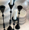 Bolly, Candle stick, dia6xH28cm, Black Styled