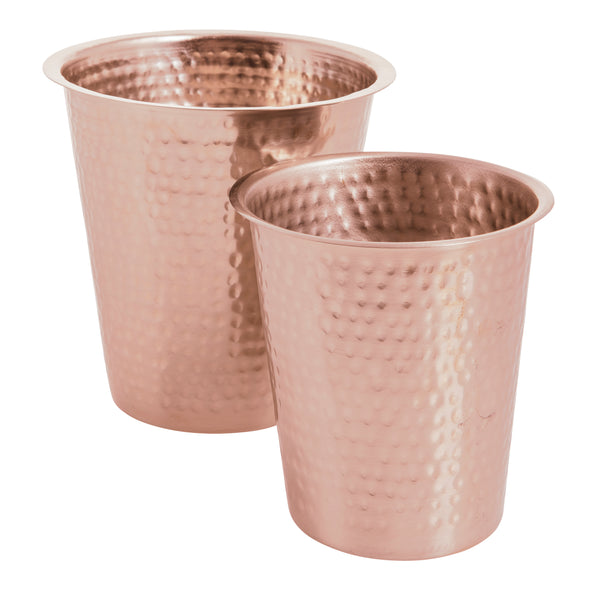 Tibor, Pot, Dia11xh11/dia14xh12.5 cm, Antique Copper, Stainless Steel