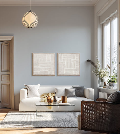 Eden,3D, Foam, H90xW90xD3,8cm, White/White Washed