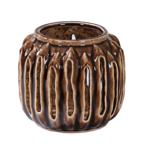 Thorn, Lantern, dia15,5xH14xW15,5cm, Dark Brown (mörkbrun)/Cocoa Brown