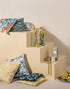 Helix Cushion Cover, Interstellar Yellow/White
