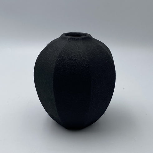 Japandi, Vase, dia21xH24,5cm, Black