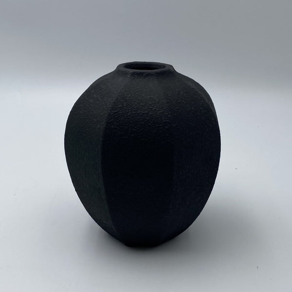 Japandi, Vase, dia21xH24,5cm, Black