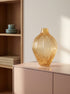 Grace, Vase, dia18,2xH27cm, Brown (brun)/Genuine Brown/Natural Brown