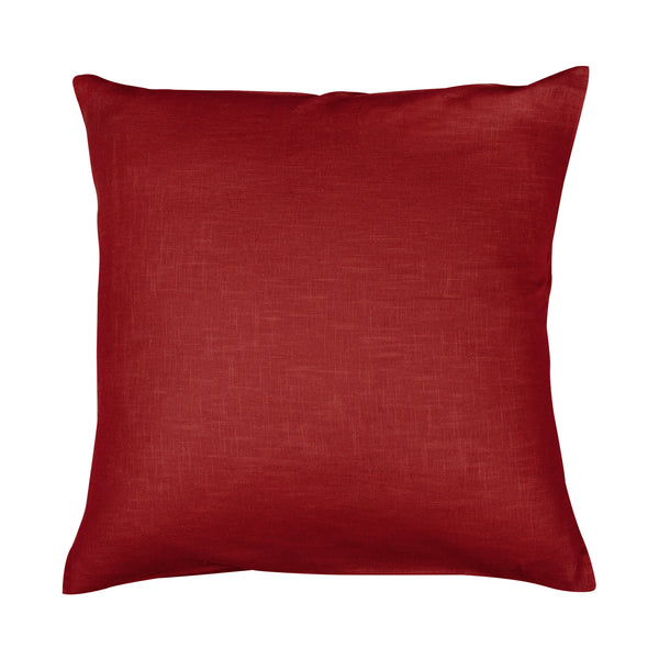 Linnea, Cushion Cover, Red, 50x50cm,  Zipper, Linen
