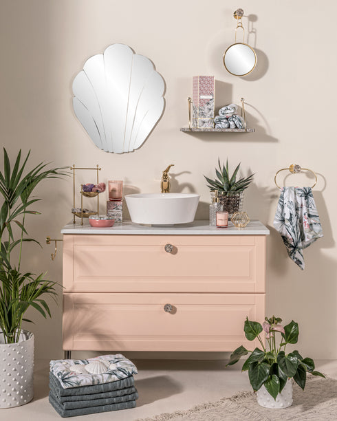 Porter , Shelf, H18xW40xD17.5cm, Pink MuLighti/Gold