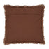 Freya, Cushion Cover, H50xW50cm, Cognac, Fringes